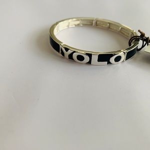 Rain‎ YOLO bracelet, black New